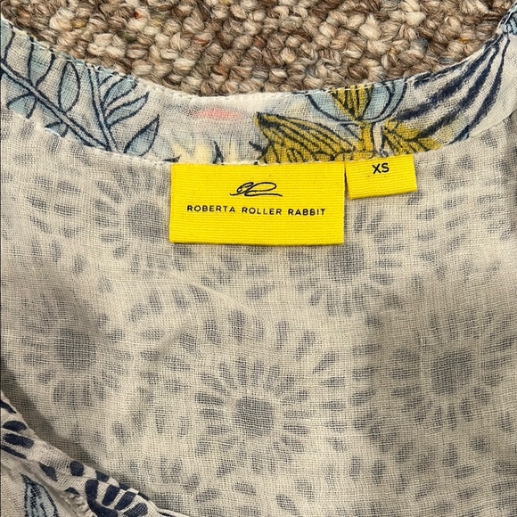 Roberta Roller Rabbit cover up Top with Tassels - Picture 2 of 5